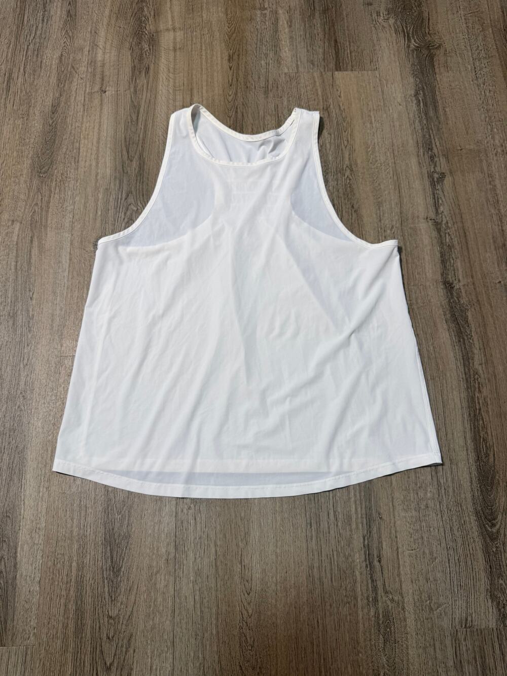 Lululemon Women's White Ruched Racerback Tank Top